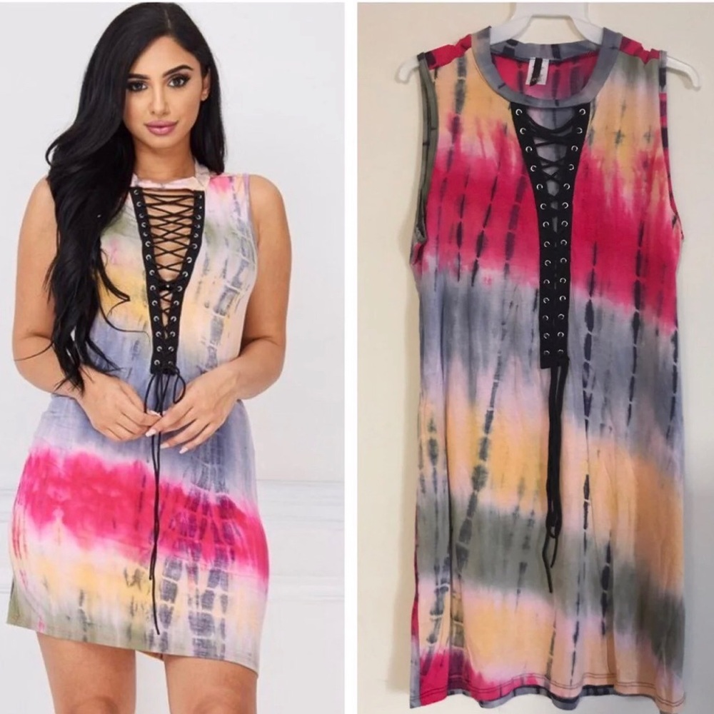 Plus Size Tie Dye Dress